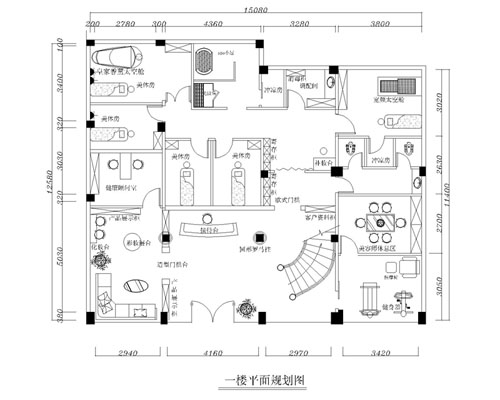美容院設(shè)計(jì)規(guī)劃圖一樓 美容院設(shè)計(jì)規(guī)劃圖一樓
